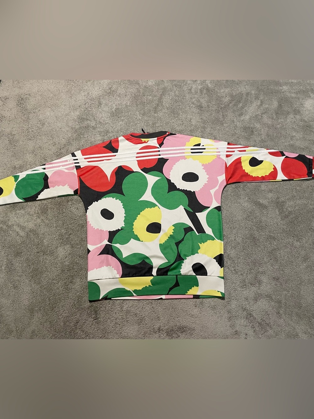 Adidas x Marimekko Floral Sweatshirt Women’s S Colorful Designer Crewneck - Picture 15 of 16